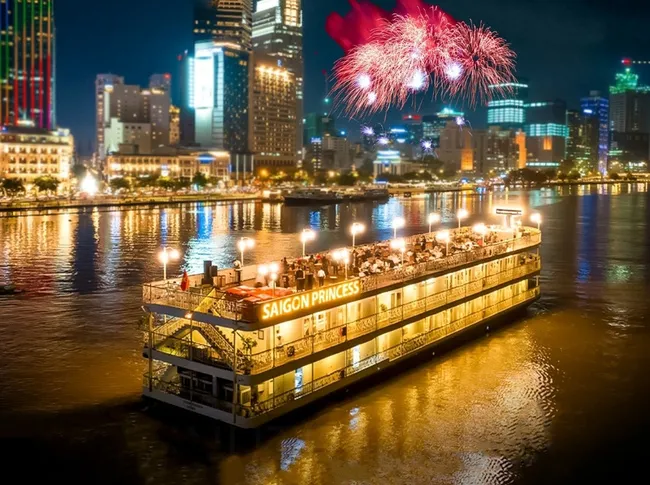 Du Thuyền Saigon Princess 02/09: Trải Nghiệm Tiệc Tối & Ngắm Pháo Hoa