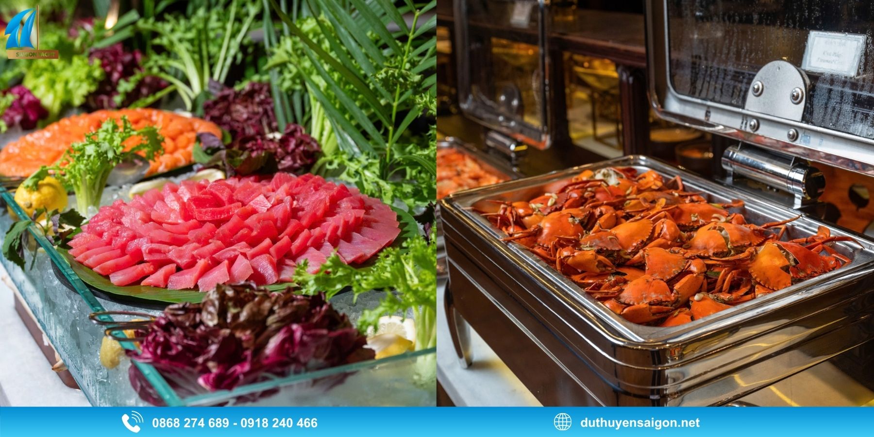 Buffet Du Thuyền REVER 5 Sao có gì?