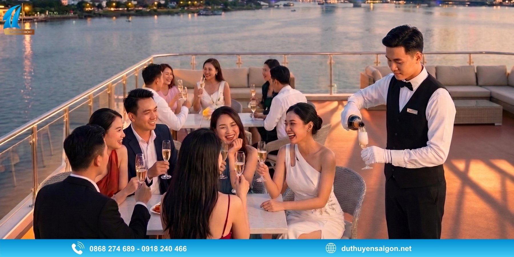 Các loại hình tiệc có thể tổ chức trên Du Thuyền Rever Harmony