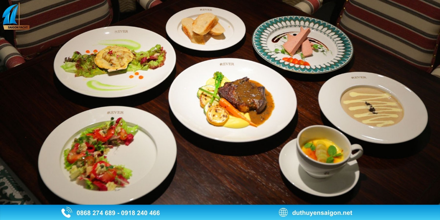 Các set menu nổi bật tại Du Thuyền REVER 5 Sao