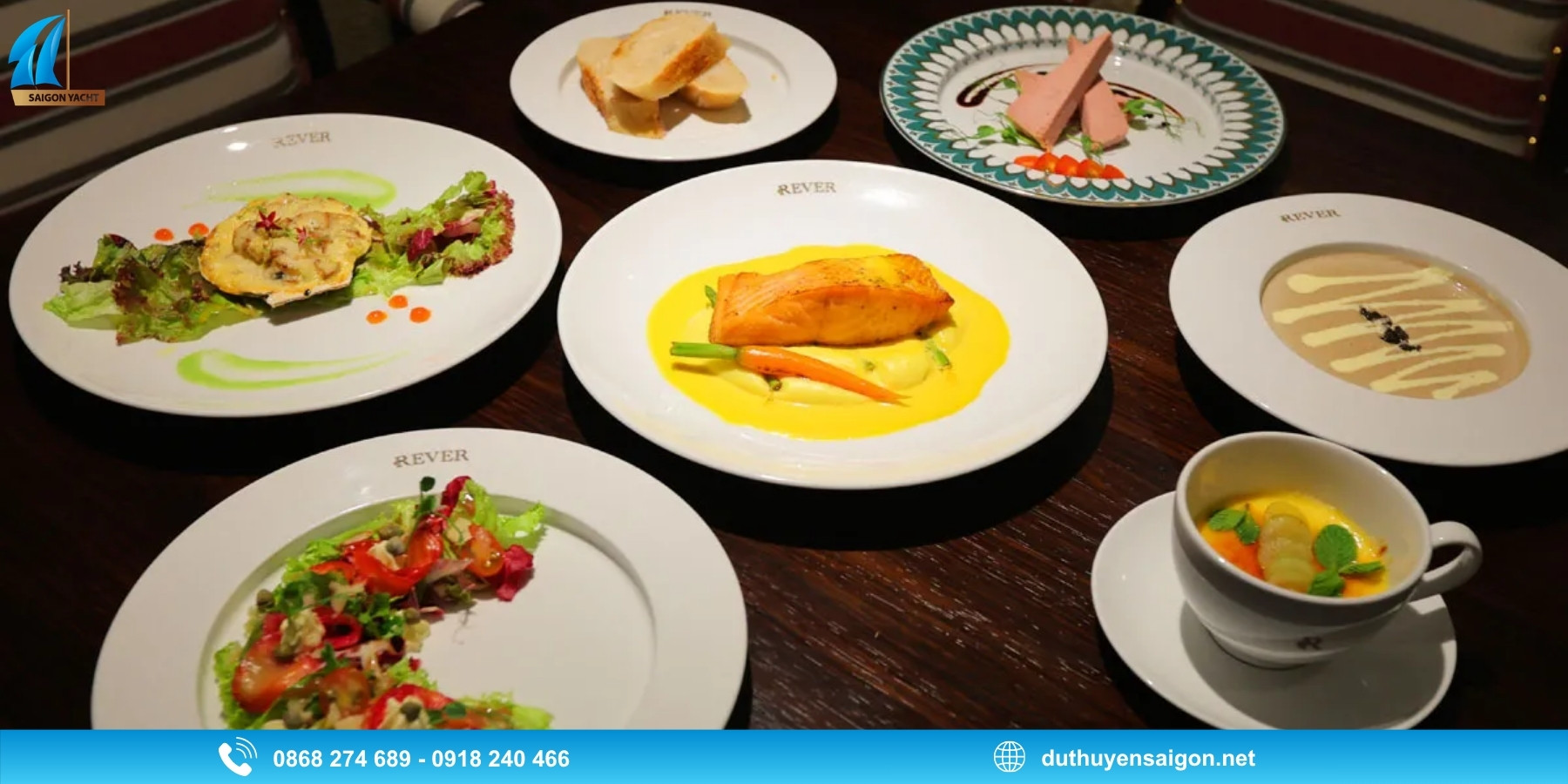 Các set menu nổi bật tại Du Thuyền REVER 5 Sao