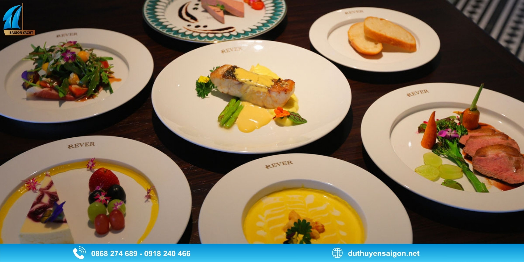 Các set menu nổi bật tại Du Thuyền REVER 5 Sao
