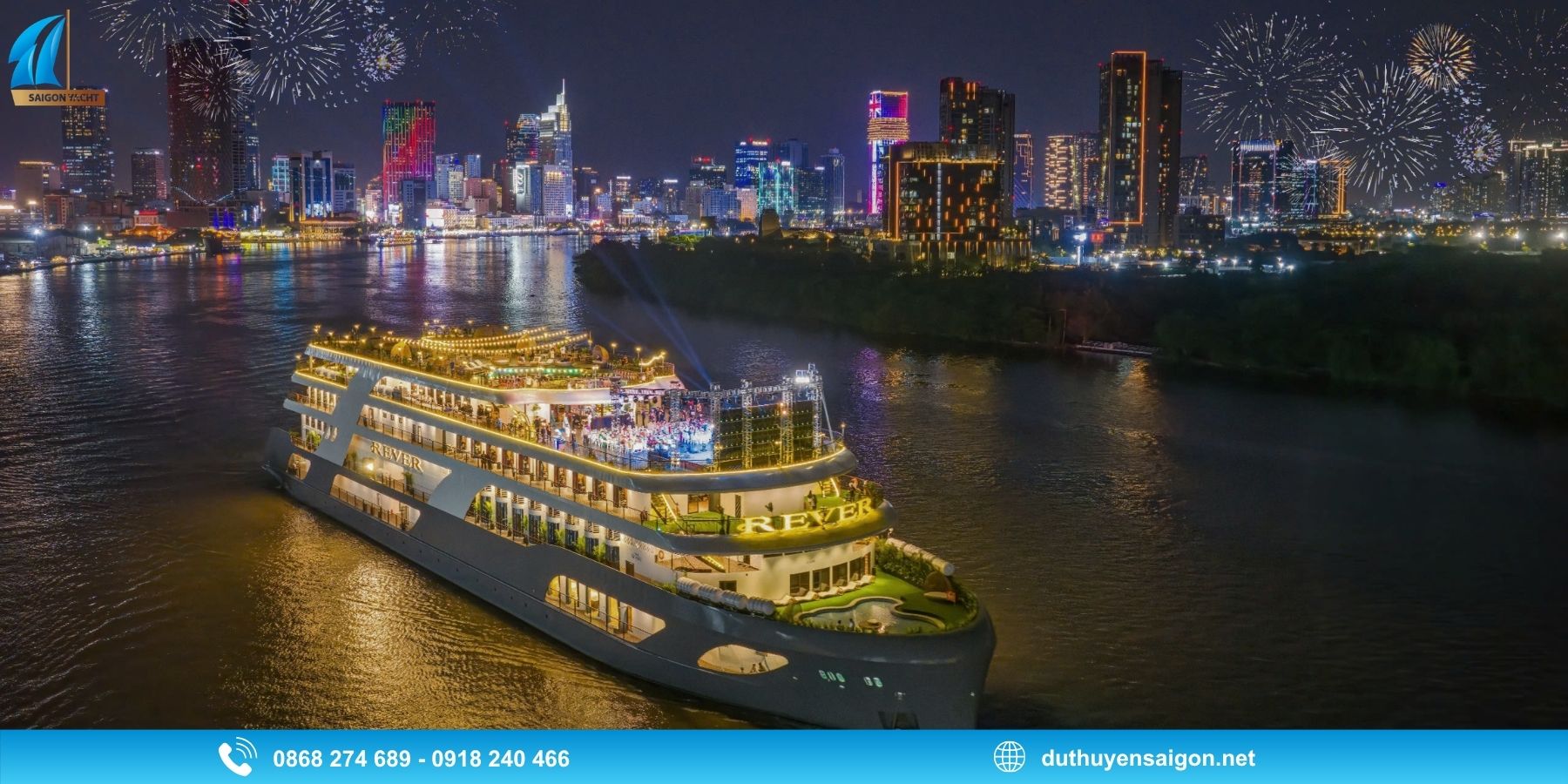 Countdown trên du thuyền REVER - Điểm hẹn đón năm mới khác biệt tại TP.HCM