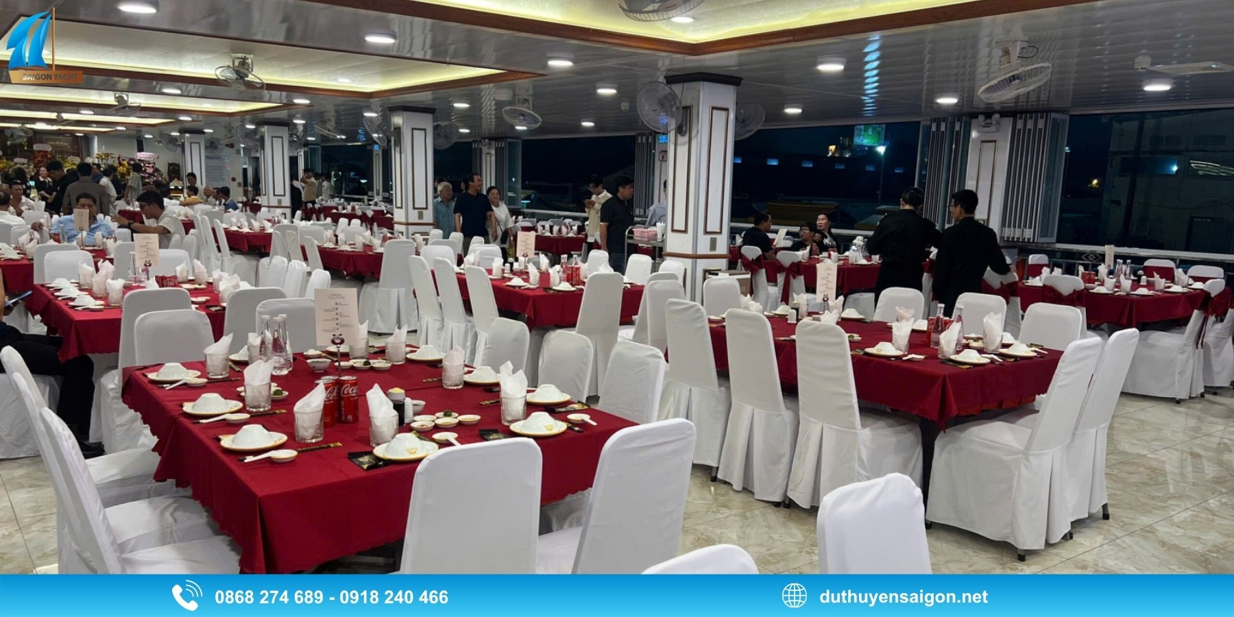 Du thuyền Bến Nghé - Không gian lý tưởng cho những nhóm khách đông
