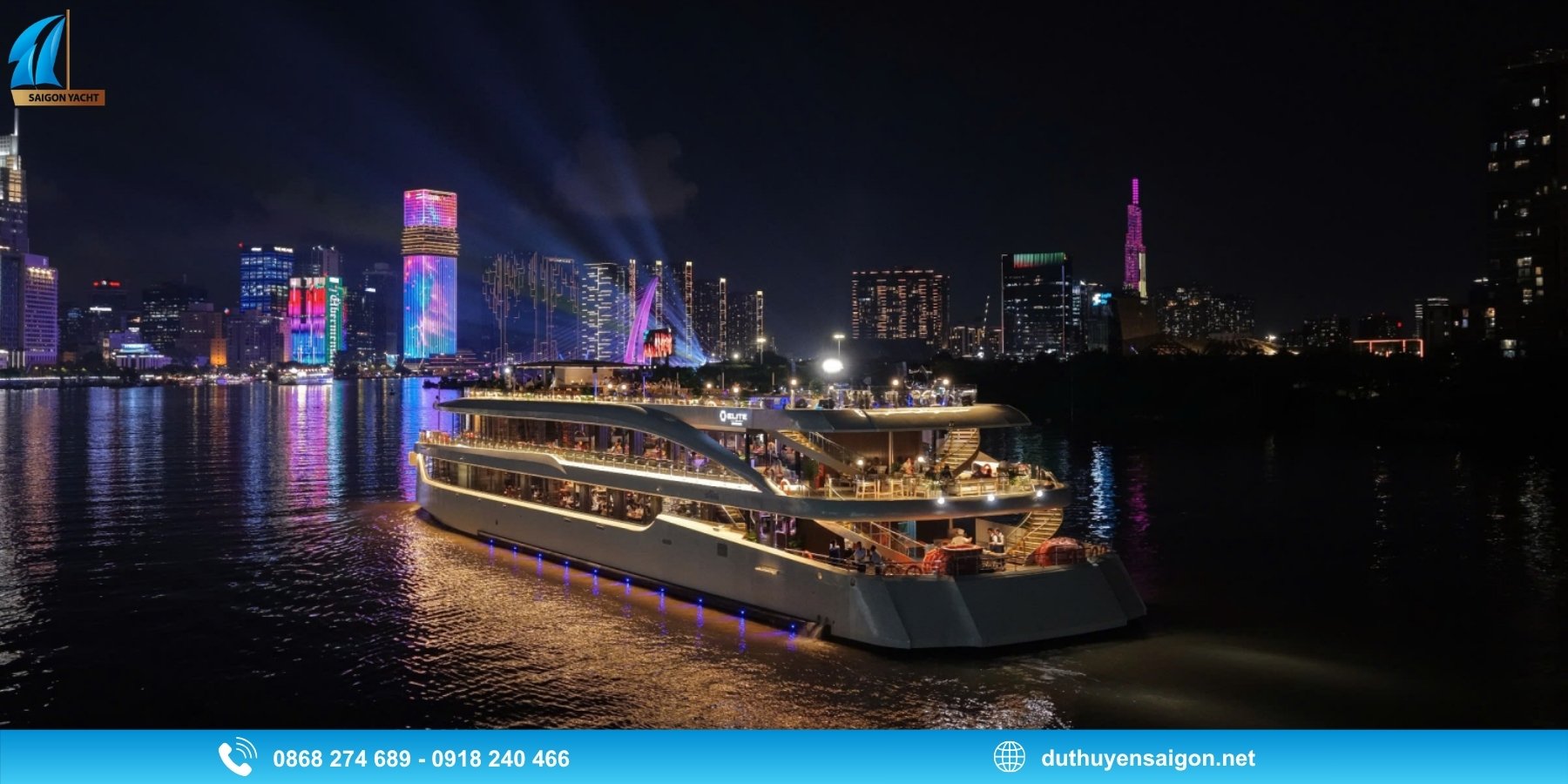 Du Thuyền Elite of Saigon 5 Sao - Lựa chọn cho tiệc sinh nhật kết hợp ẩm thực
