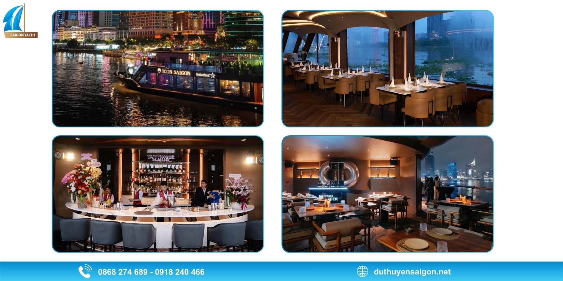Du thuyền Icon Sài Gòn - Kết hợp ẩm thực và giải trí