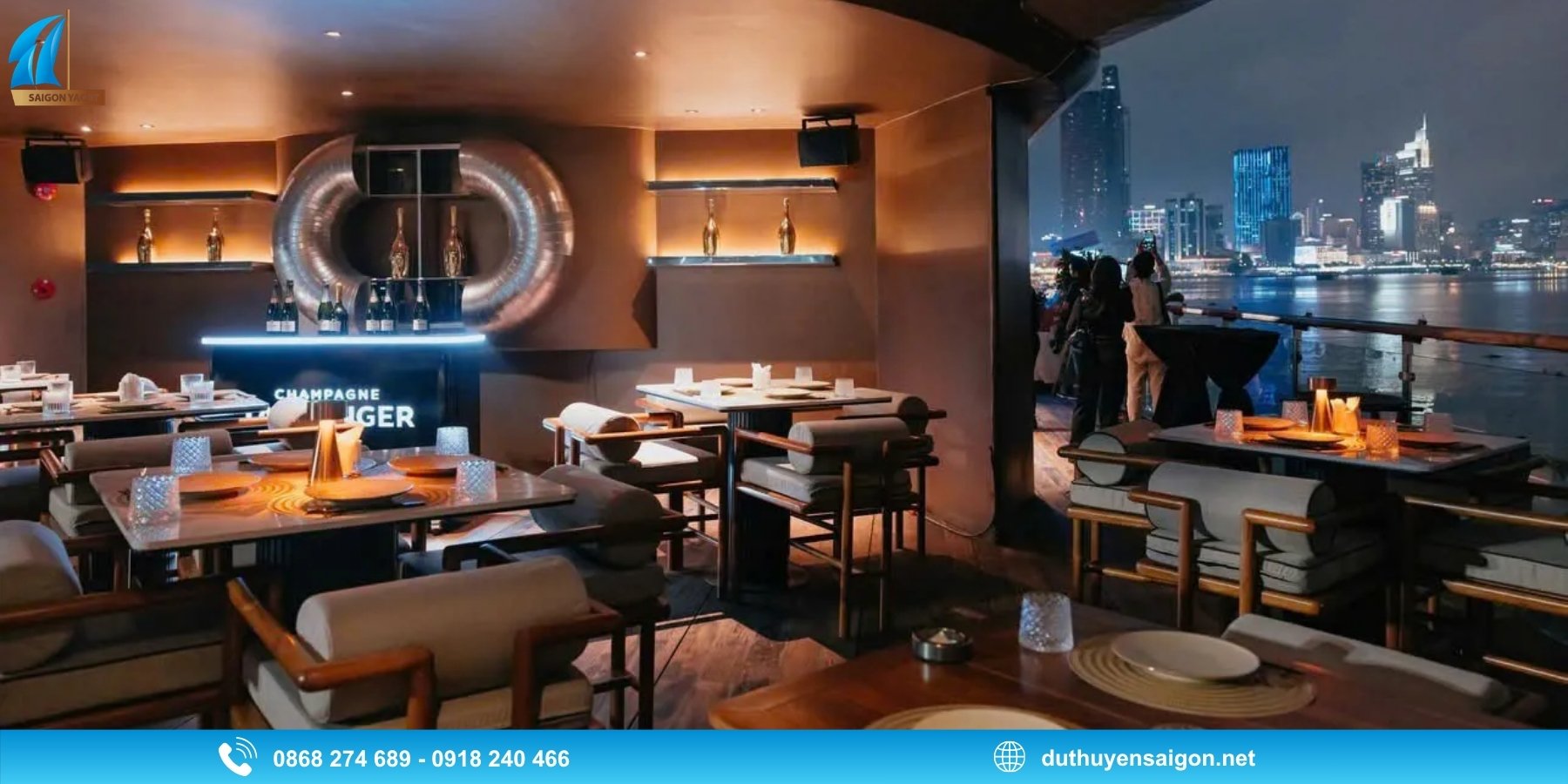 Du thuyền Icon Saigon - Đón khoảnh khắc pháo hoa từ view 360 độ
