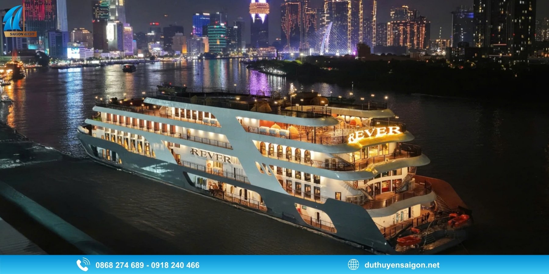 Du Thuyền Rever 5 Sao - Không gian cho tiệc sinh nhật quy mô lớn
