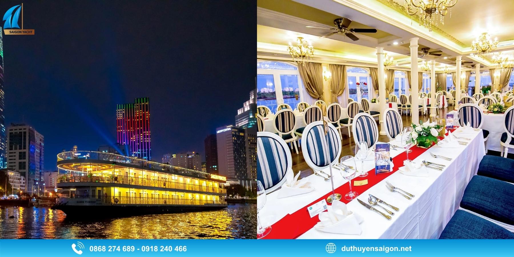 Du thuyền Saigon Princess - Lựa chọn cho buổi tối lãng mạn và tiệc riêng tư
