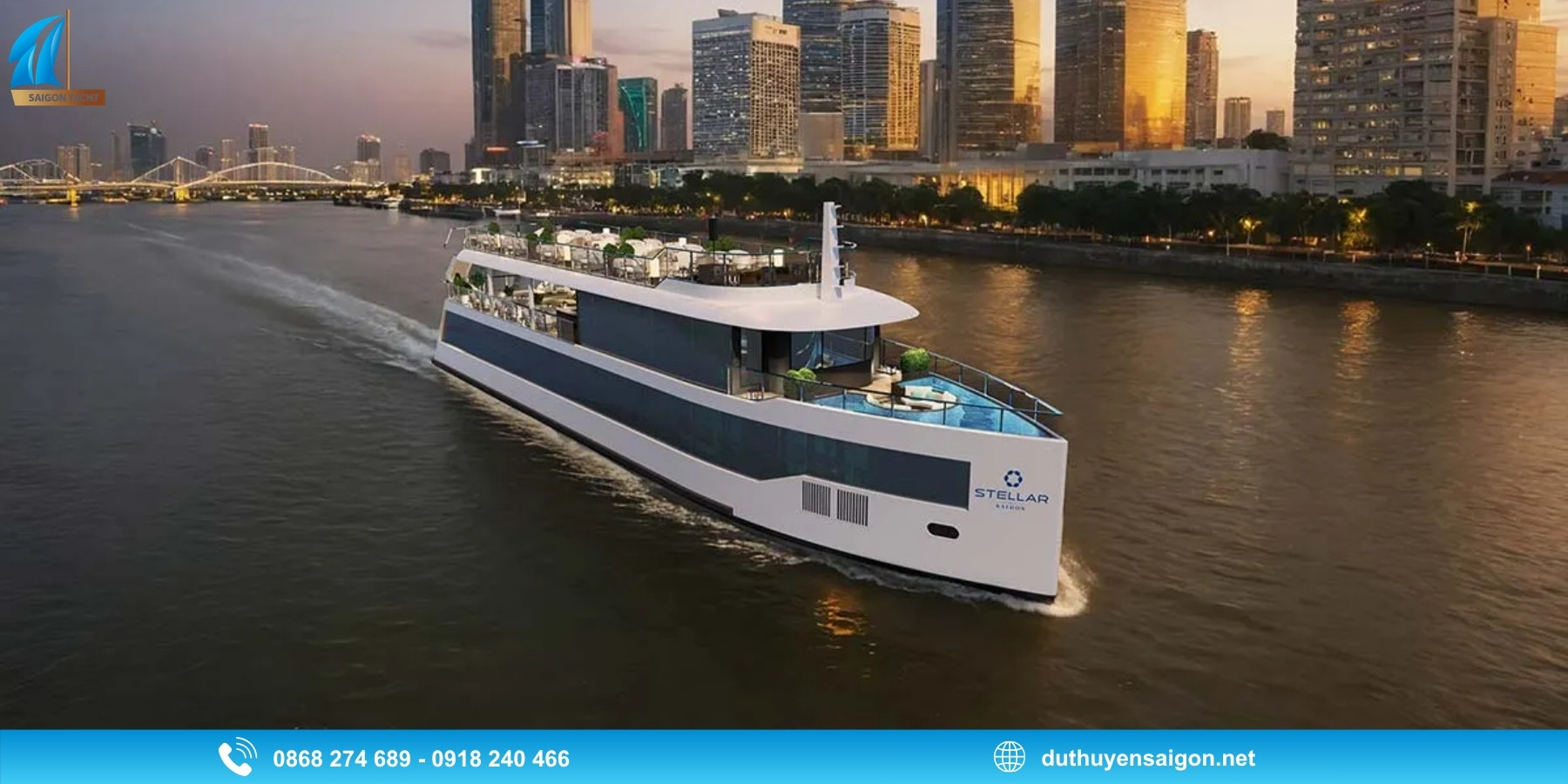 Du thuyền Stellar of Saigon - Phù hợp cho bữa tối gia đình và nhóm bạn thân mật