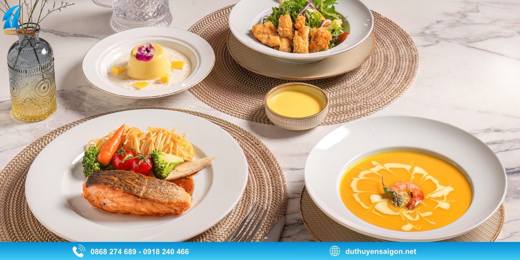 Giá vé và menu du thuyền Icon Sài Gòn 2026