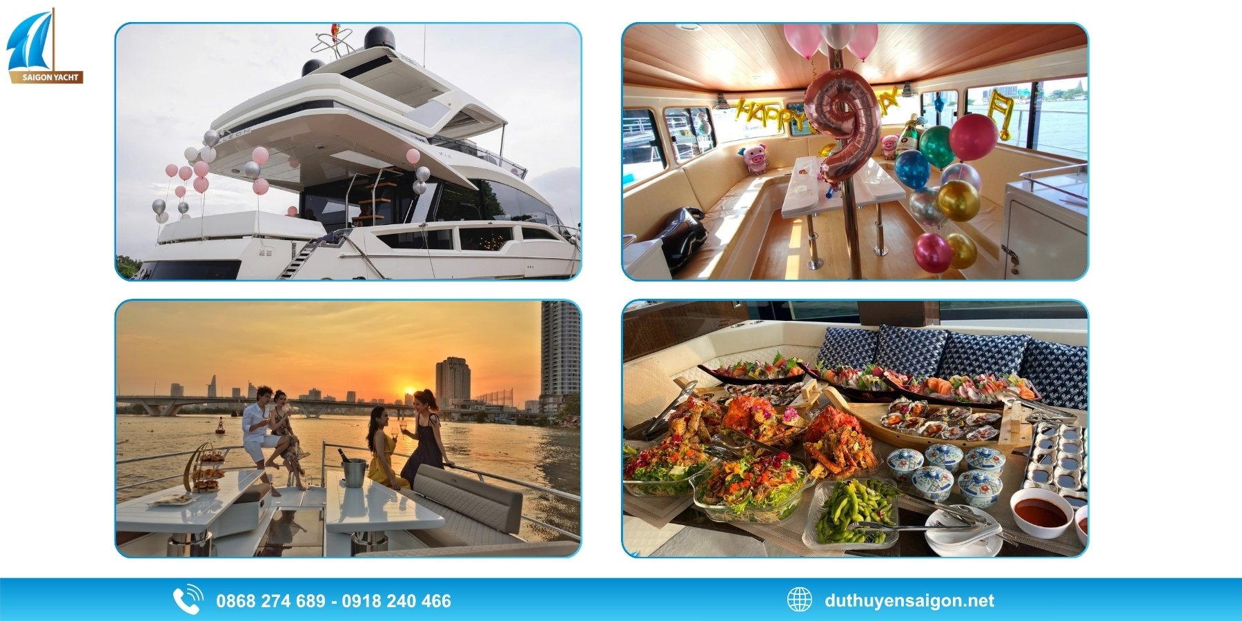 Thuê thuyền để tổ chức tiệc riêng