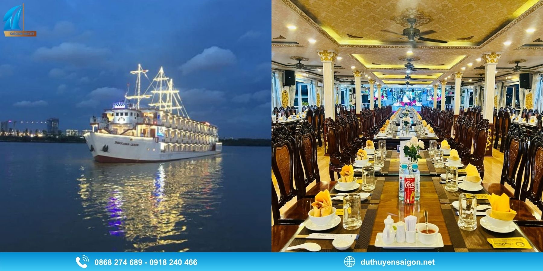Indochina Queen - Buffet tối và ngắm pháo hoa dịp Quốc khánh