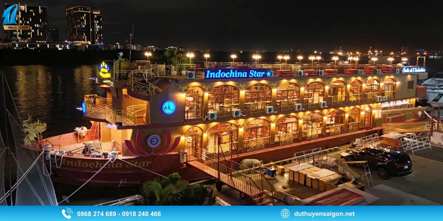Indochina Star - Trải nghiệm ngắm pháo hoa 02/09 đầy ấn tượng trên sông Sài Gòn