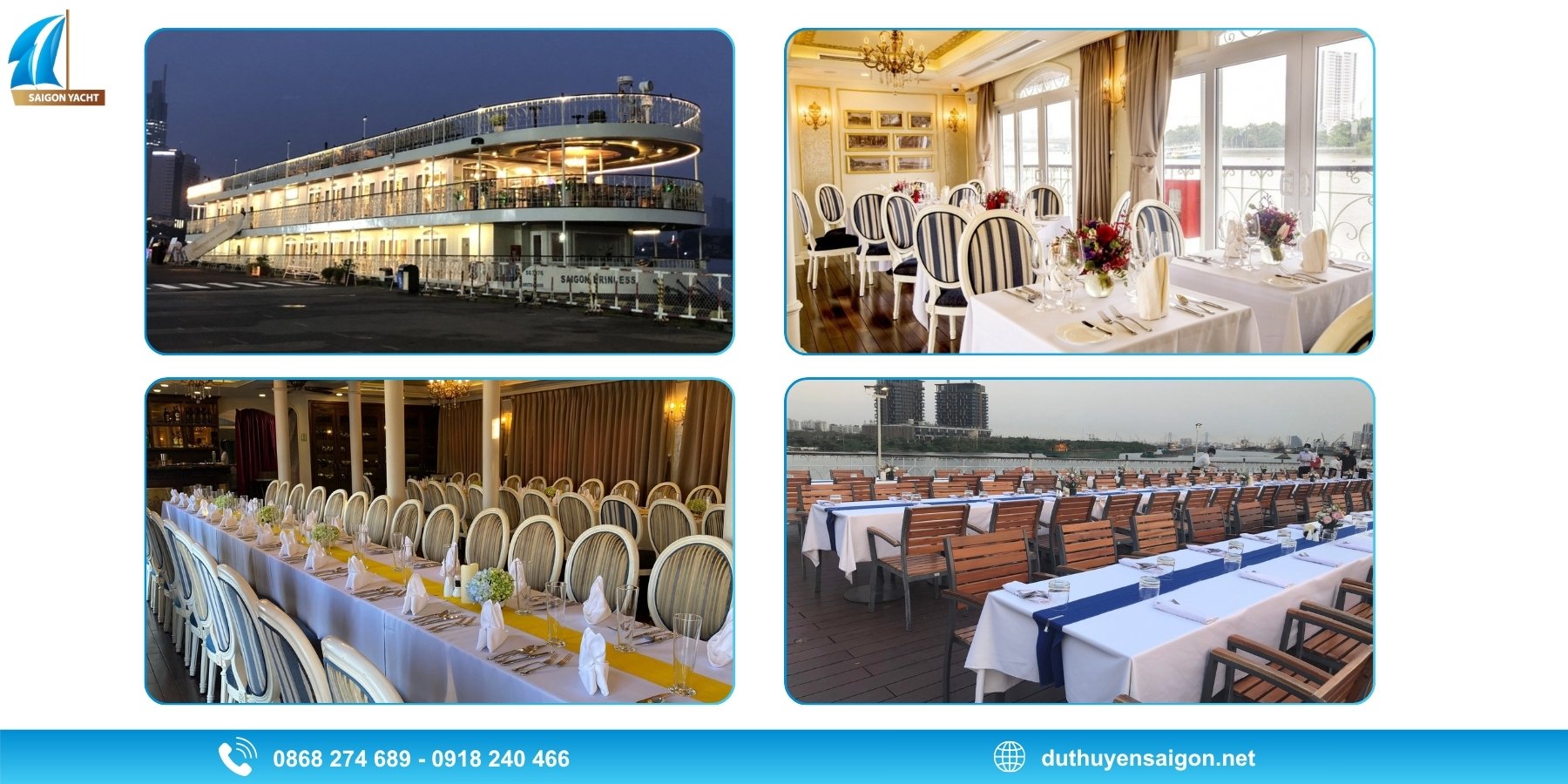 Khám phá không gian 3 tầng của Du Thuyền Saigon Princess