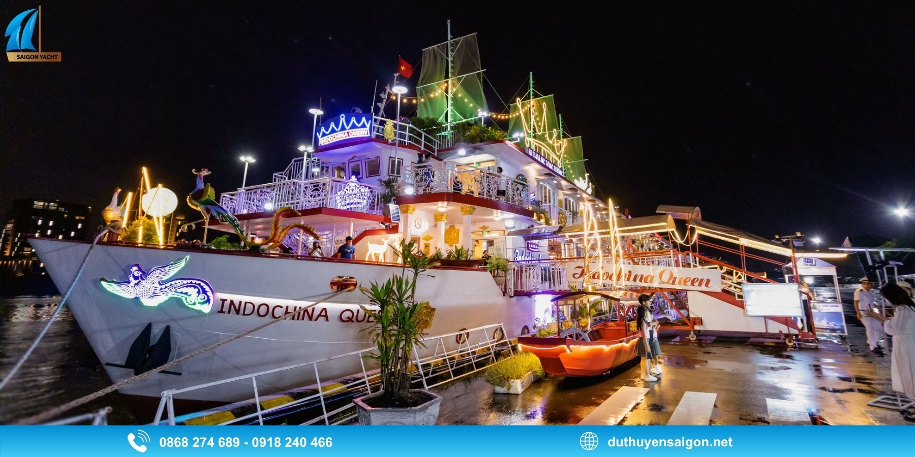 Lịch trình du ngoạn Indochina Queen 2026 trên sông Sài Gòn