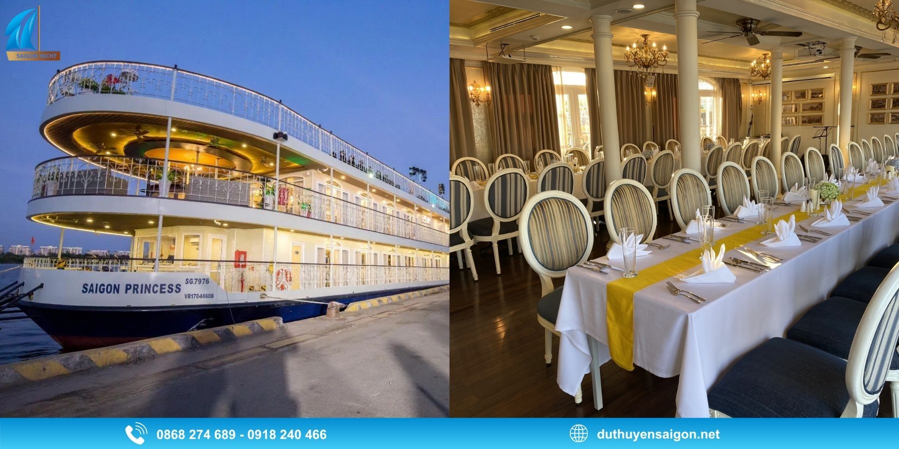Lộ trình và lịch trình du ngoạn Saigon Princess 2026