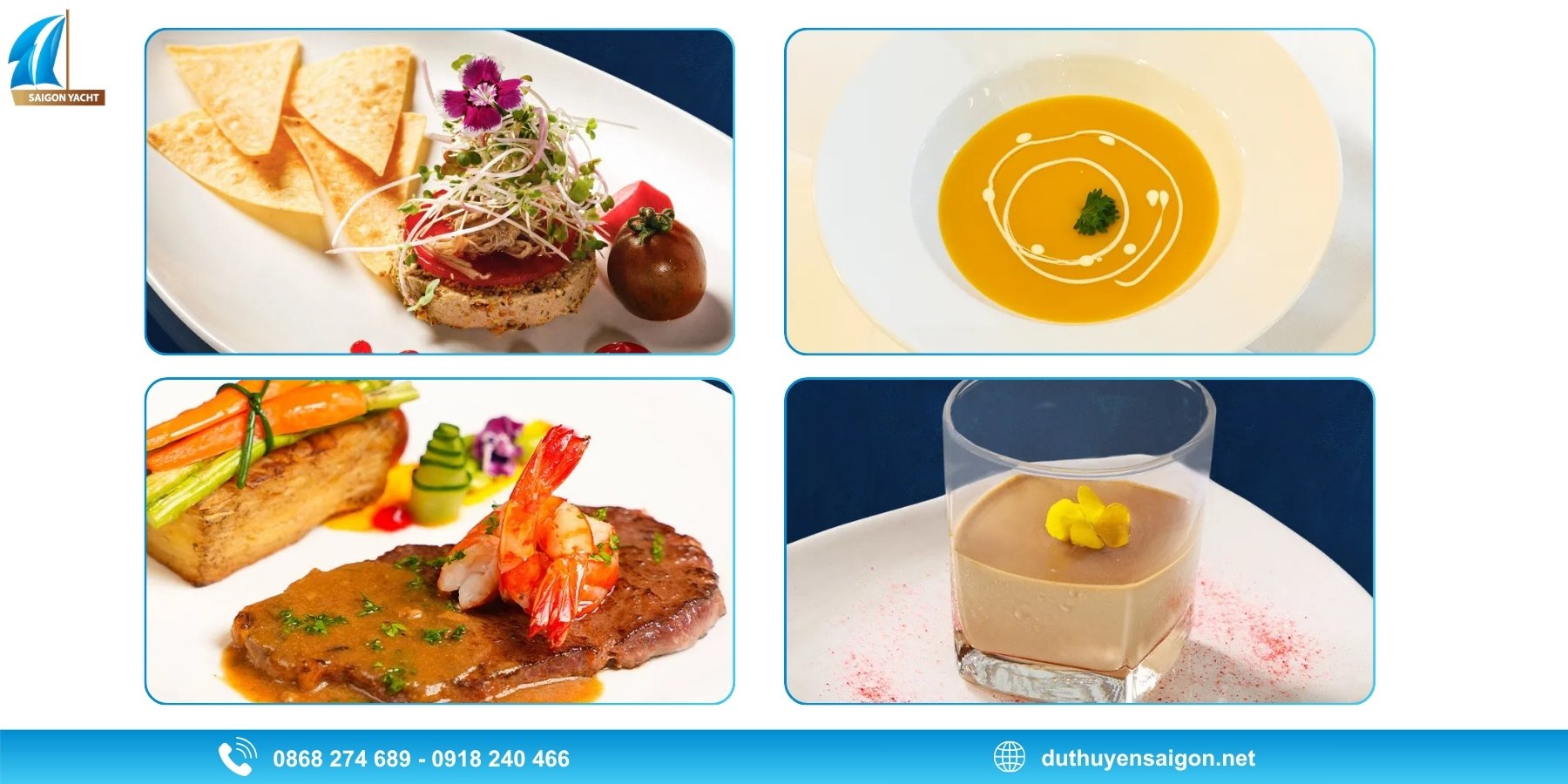MENU Á - ÂU 4 MÓN (FUSION 4 COURSE)