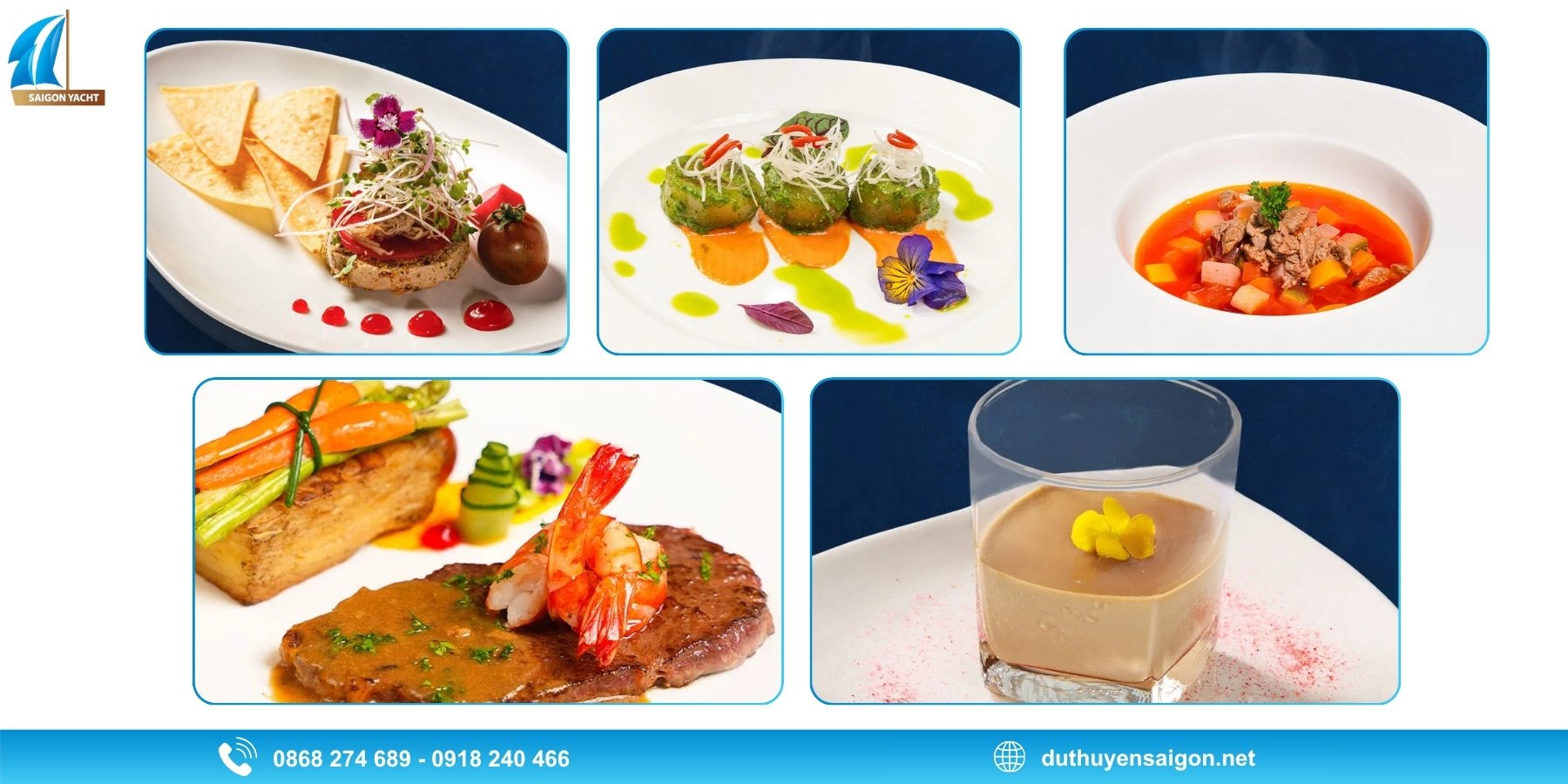 MENU Á - ÂU 5 MÓN (FUSION 5 COURSE)