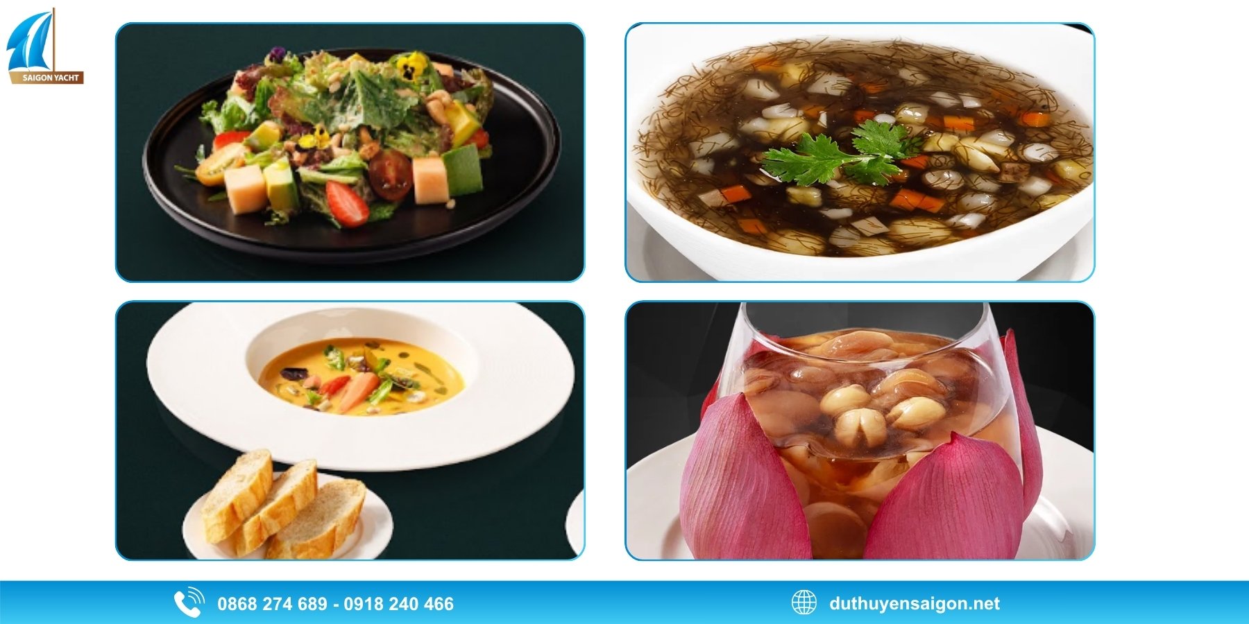 MENU CHAY 4 MÓN (VEGETARIAN 4 COURSE)