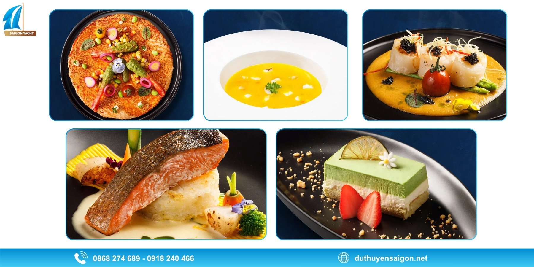 MENU HẢI SẢN 5 MÓN (SEAFOOD 5 COURSE)