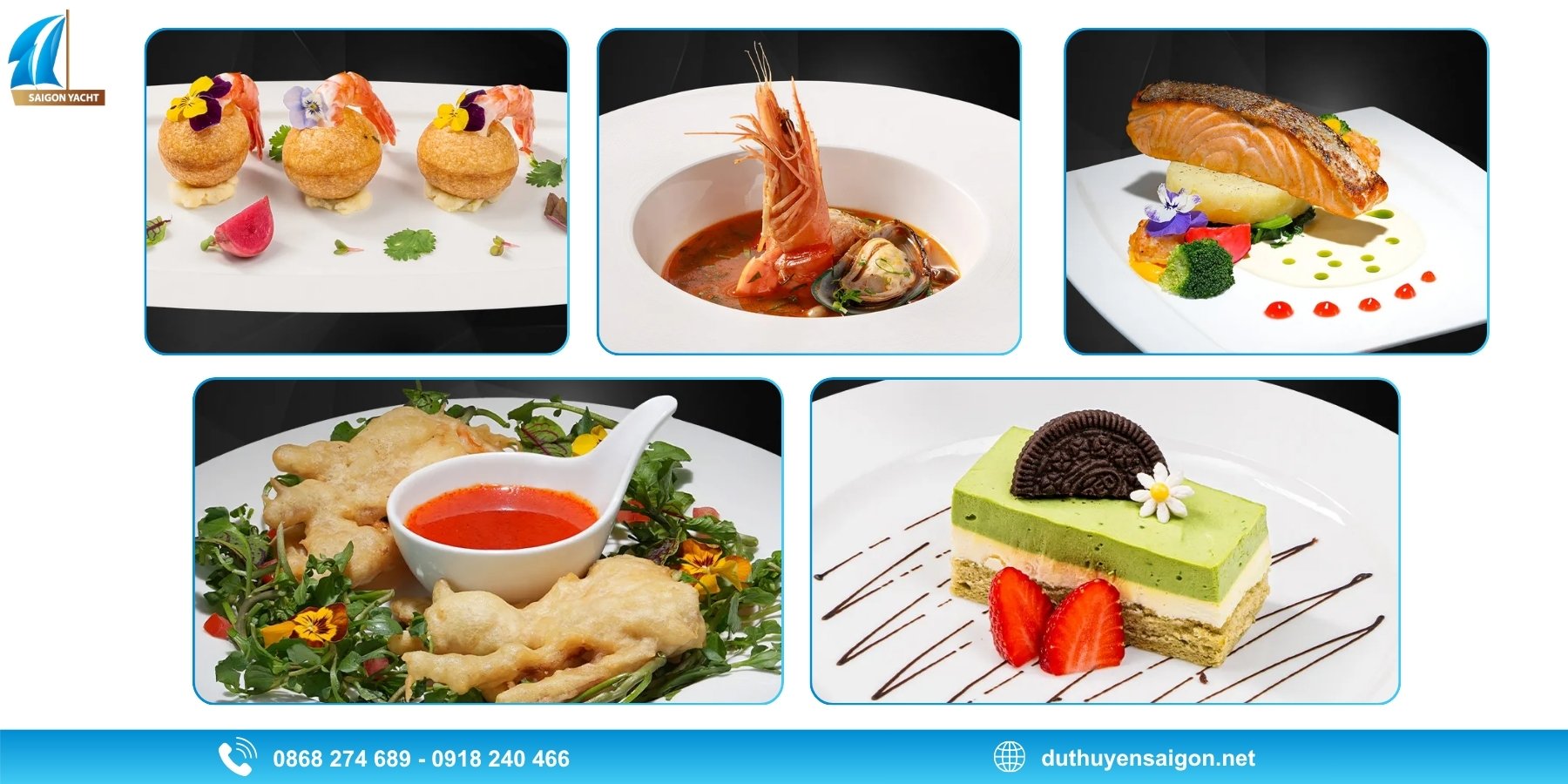 MENU HẢI SẢN 5 MÓN
