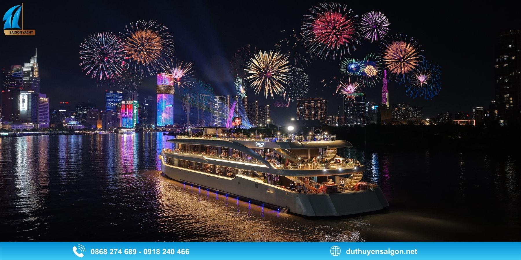 Những trải nghiệm nổi bật trong đêm Countdown 2027 trên Du Thuyền Elite Of Saigon