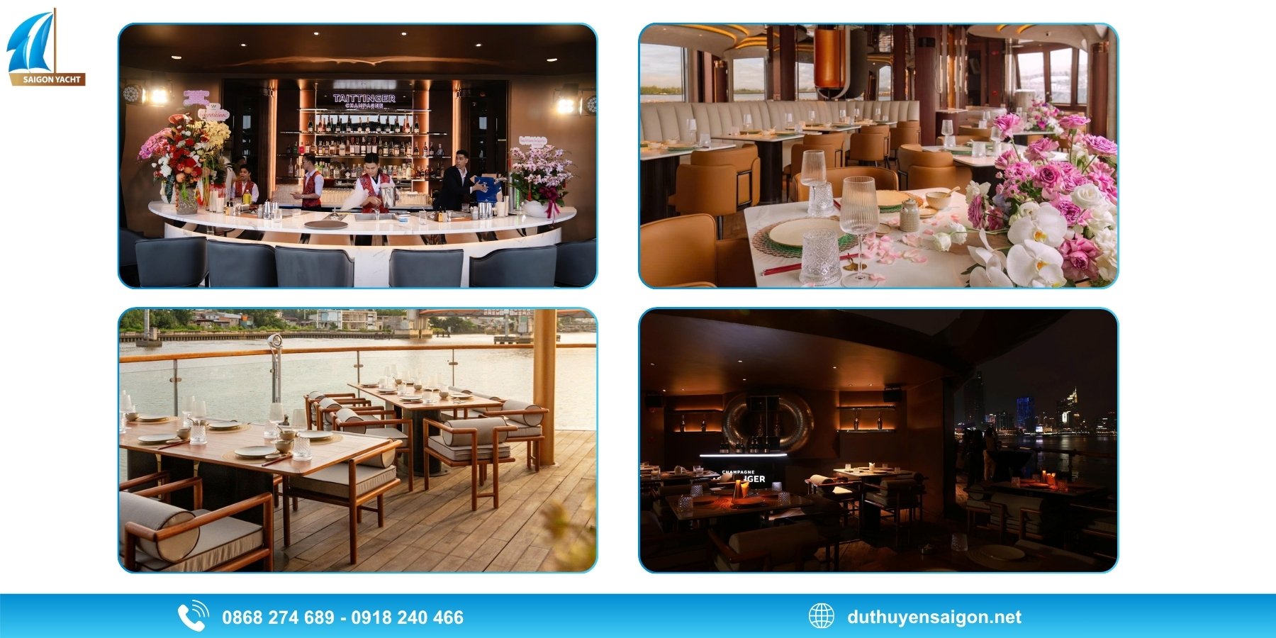 Quy định giá Set Menu và chính sách hoàn hủy du thuyền Icon Sài Gòn