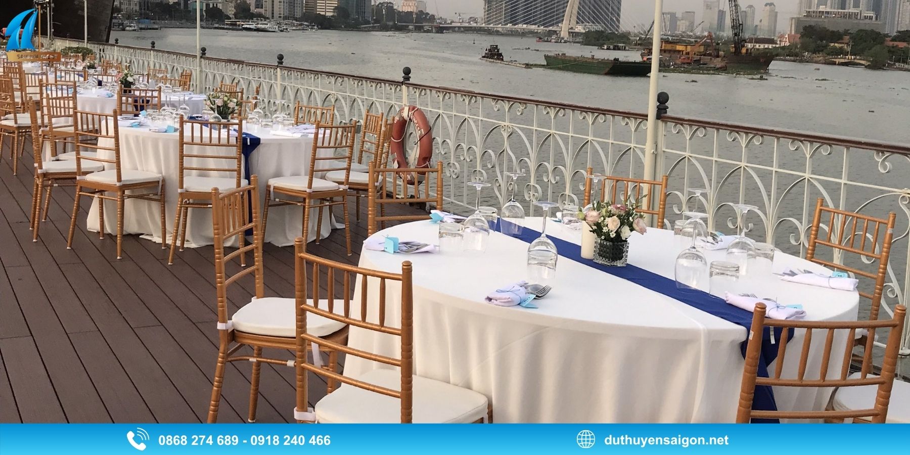 Quy trình tổ chức tiệc họp mặt trên du thuyền của Du Thuyền Sài Gòn