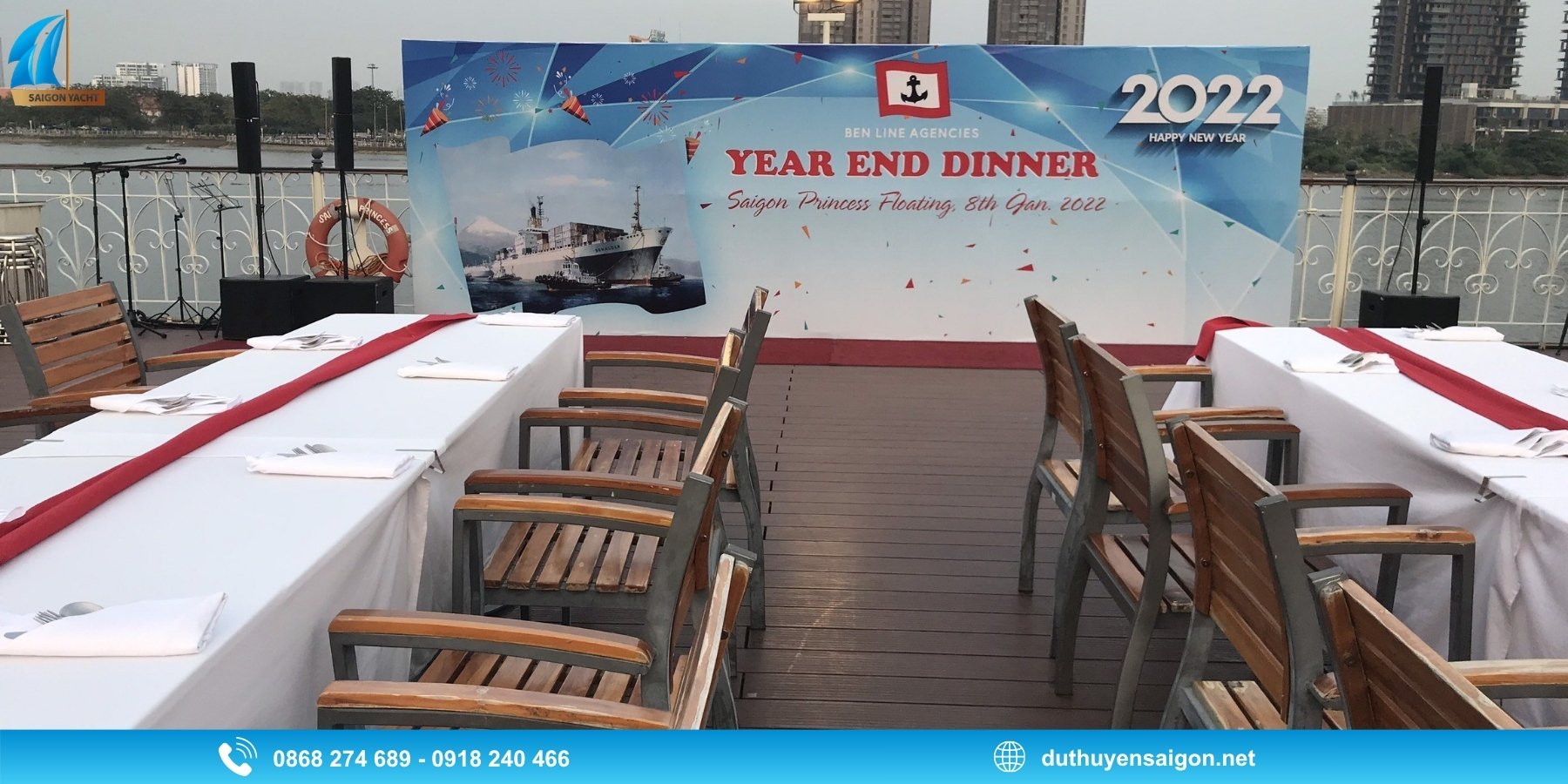 Quy trình tổ chức Year End Party trên tàu của Du Thuyền Sài Gòn
