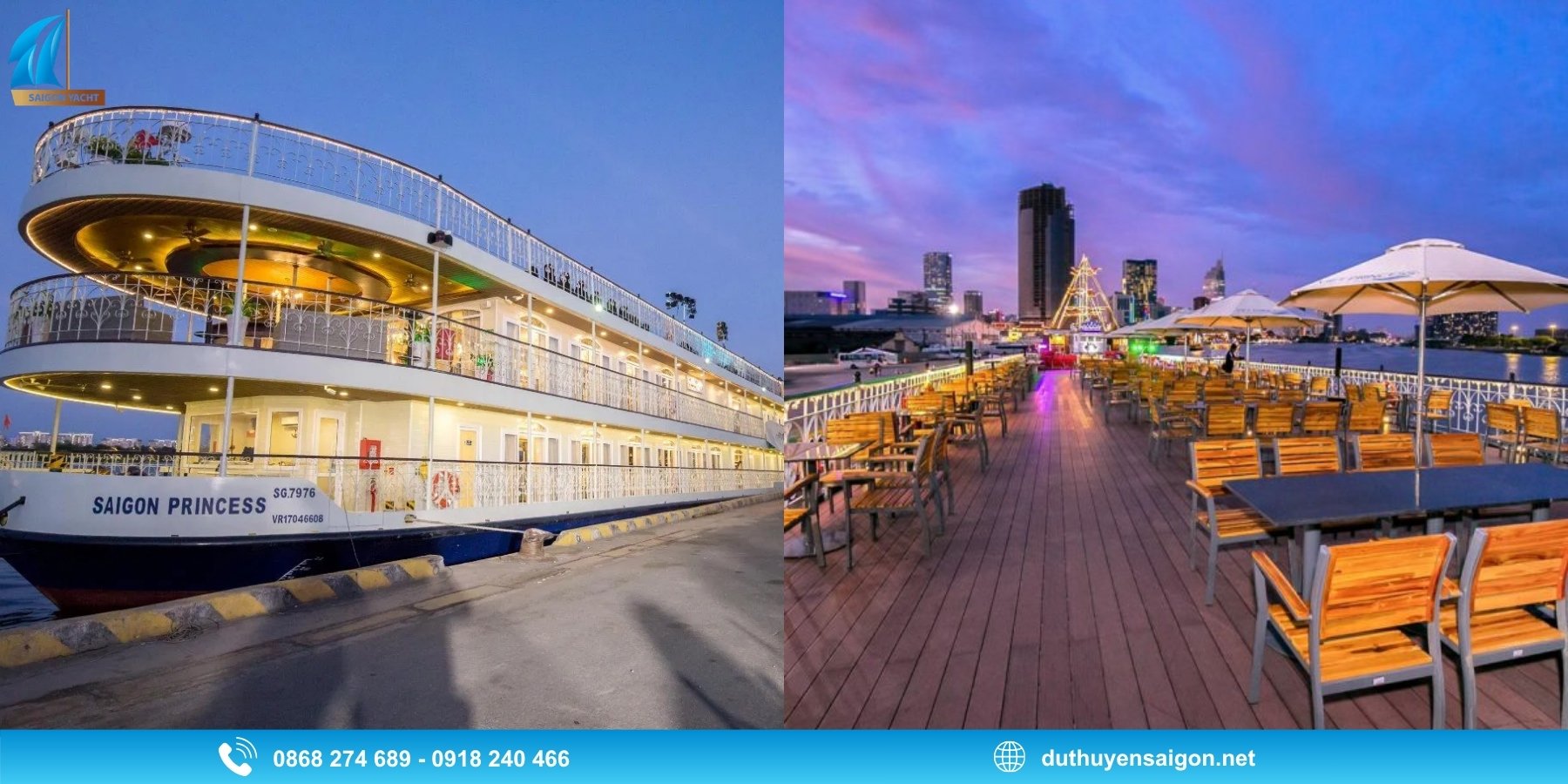 Saigon Princess 5 Sao - Dùng bữa, du ngoạn và ngắm thành phố về đêm