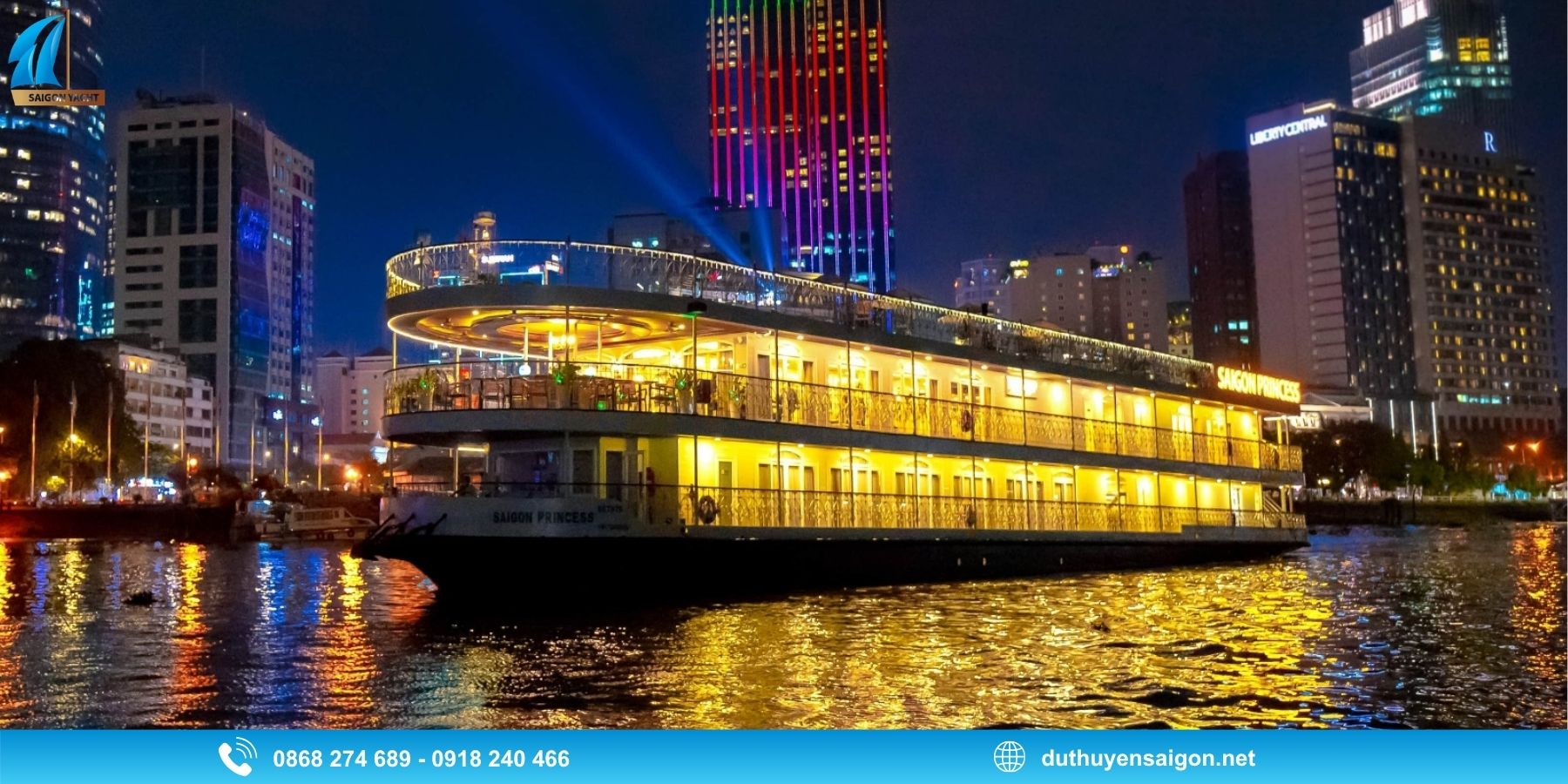 Saigon Princess 5 Sao - Không gian đa dạng để ngắm cảnh và pháo hoa
