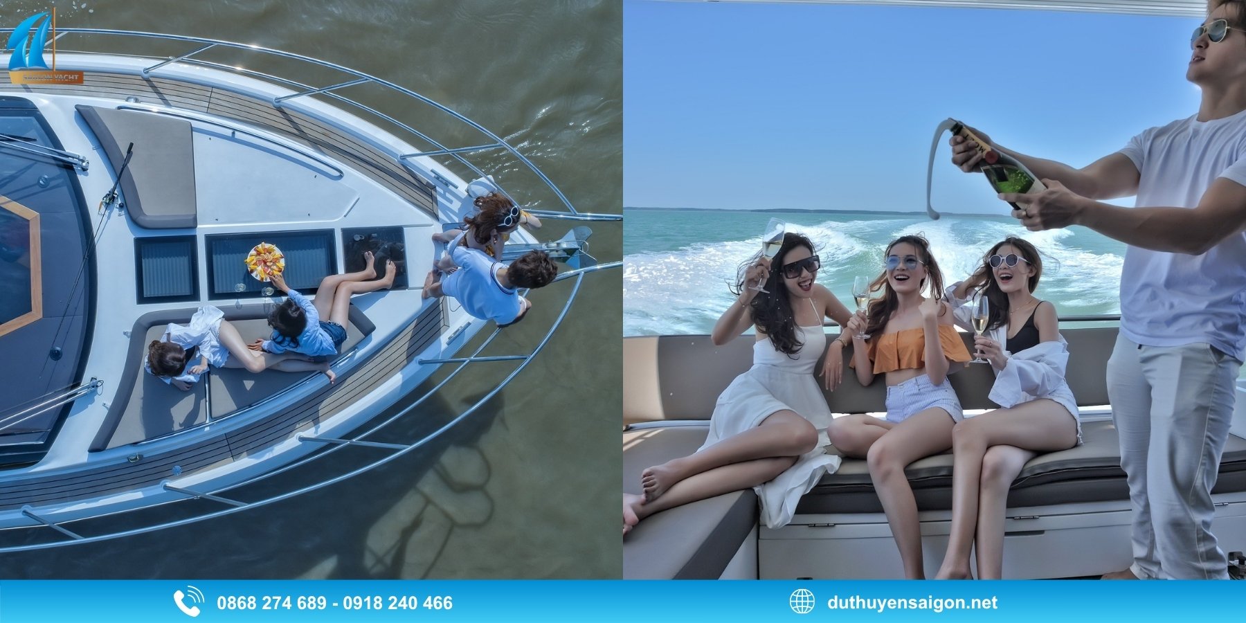 Thuê du thuyền riêng tổ chức sinh nhật