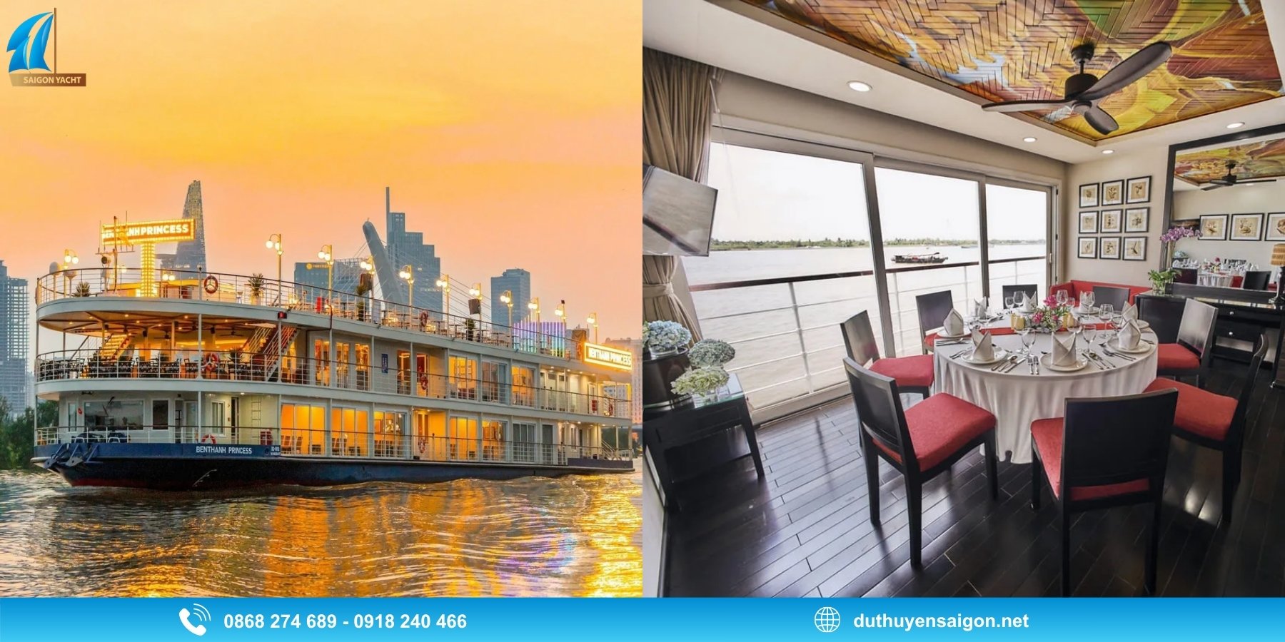 Tiệc tối trên Du Thuyền Bến Thành Princess