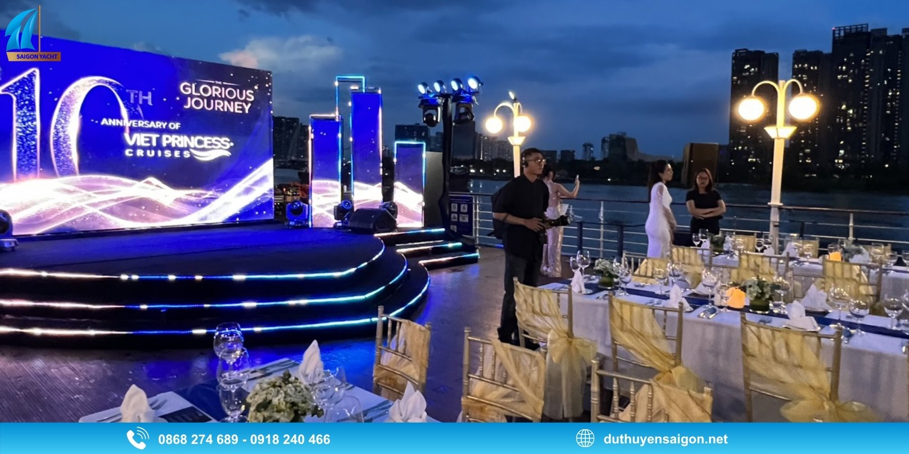 Tổ chức hội nghị, hội thảo trên Du thuyền Bến Thành Princess