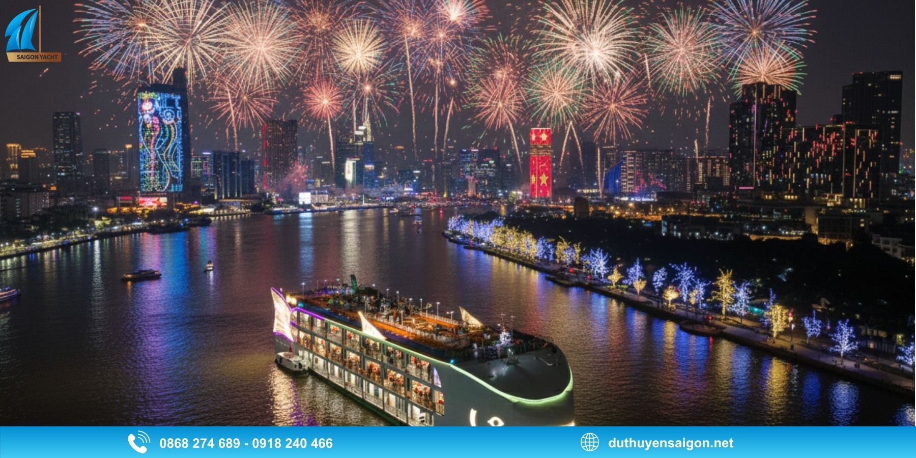 Vì sao nên chọn du thuyền xem pháo hoa 02/09 tại TP.HCM?